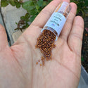 7.5g Miyuki Delica 11/0 Seed Beads, 24Kt Gold Plated Iris Dark Yellow DB505