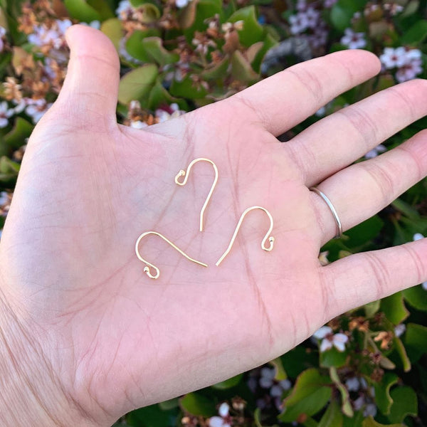 20pcs 925 Sterling Silver Ball End Fish Earring Hooks, Real 18K Yellow Gold Plated, 20mm, Wire Gauge Selections: 0.5mm/0.6mm/0.7mm/0.8mm/0.9mm