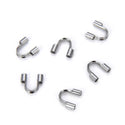 100pcs 304 Stainless Steel Wire Guards, Thread Protectors, Cable Thimbles, Hole ID Selections: 0.5mm/1mm/1.6mm