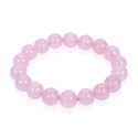 1 Strand Stretch Natural Pink Rose Quartz Beaded Gemstone Bracelet, 8mm Bead, Length Selections: 7 inch/7.5 inch/8 inch/8.5 inch