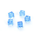 24pcs Adabele Austrian Faceted Cube Crystal Beads #5601, Light Sapphire Blue, Size Selections: 4mm/6mm/8mm