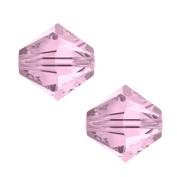 100pcs Adabele Austrian Faceted Bicone Crystal Beads #5301, Rosaline (Light Pink), Size Selections: 3mm/4mm/5mm/6mm