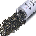 30g Miyuki Delica 11/0 Seed Beads, Opaque Metallic Iris Brown DB7