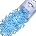 7.5g Miyuki Delica 11/0 Seed Beads, Opaque Rainbow Turquoise Blue DB164