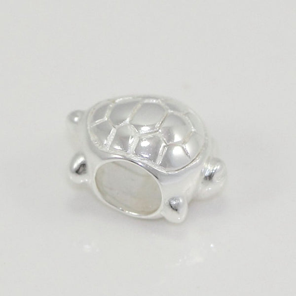 1pc Real Solid Sterling Silver Turtle Charm Longevity Charm Bead, Compatible with Pandora All Other Charm Bracelets, EC383