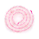 Natural Rose Quartz Pink Crystal Gemstone Faceted Flat Round Coin Beads, 6mm, Hole ID 1mm, 15 Inch/1 Strand, GZ13-9