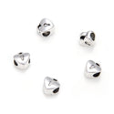 20pcs Heart Lock Large Hole Beads, Hole ID 4.5mm, Antique Silver, Zinc Alloy Metal, MEC-B2