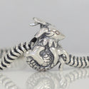 1pc 925 Sterling Silver Capricorn Zodiac Sign Bead Charm, Compatible with Pandora All Other Charm Bracelets, EC5-B12