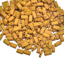 10g Miyuki Half Tila Seed Beads 5x2.3mm, Opaque Matte Brown (HTL-2312)