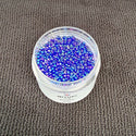 25g Miyuki Rocaille 11/0 Round Seed Beads Translucent Rainbow Cobalt RR-177