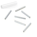 100pcs Tarnish Resistant Straight Tubes, Sterling Silver Plated Brass, Hole ID 1.2mm, Size Selections: 10x2mm, 20x2mm