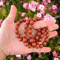 1 Strand Stretch Natural Grade A Red Jasper Beaded Gemstone Bracelet, 10mm Bead, Length Selections: 7 inch/7.5 inch/8 inch/8.5 inch