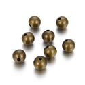 500pcs Small Tiny Seamless Smooth Round Beads, Antique Bronze Plated Brass, Tarnish Resistant, Size Selection: 2mm/3mm/4mm