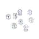 5pcs 925 Sterling Silver Large Hole Double-S Pattern Round Beads, 8mm, Hole ID 5mm, SS60