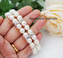 50pcs Grade A 2-Hole Crystal Clear Rhinestone Beads, 18K Yellow Gold Plated Brass, 15mm Spacer Bar, CF37