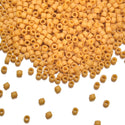 7.5g Miyuki Delica 11/0 Seed Beads, Opaque Matte Glazed Banana DB2285