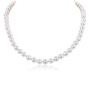 Natural Grade AAA Round White Cultured Freshwater Pearl Necklace, 8-9mm Pearl Strand, Length Selections: 16 inch/18 Inch