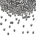 30g Miyuki Delica 10/0 Tube Seed Beads, Opaque Nickel-Plated DBM21