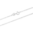 1pc 925 Sterling Silver Diamond Cut Flat Cable Link Chain Necklace, 1.3mm, Small, Length Selections: 18 inch/20 inch/22 inch