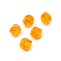 24pcs Adabele Austrian Faceted Helix Spiral Irregular Crystal Beads #5020, Sun (Orange), 6mm, Hole ID 1mm, SSH-612