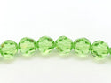 50pcs Adabele Austrian Faceted Round Crystal Beads #5000, Peridot Green, Size Selections: 4mm/6mm/8mm/10mm