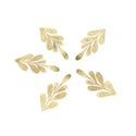 10pcs 62mm Large 7-Petal Leaf Drop Pendants, Tarnish Resistant, 18K Yellow Gold Plated Brushed Brass, BF-B6