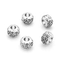 20pcs Ancient Lock Symbol of Protection Large Hole Beads, Hole ID 4.5mm, Antique Silver, Zinc Alloy Metal, MEC-D8