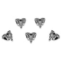 20pcs Cute Bat Large Hole Beads, Hole ID 4.5mm, Antique Silver, Zinc Alloy Metal, MEC-A1