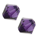 50pcs Adabele Austrian Faceted Bicone Crystal Beads #5301, Purple, Size Selections: 6mm/8mm/10mm