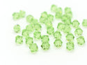 100pcs Preciosa Faceted Bicone Crystal Beads, Peridot (Green), Size Selections: 3mm/4mm/6mm