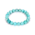 1 Strand Stretch Natural Russian Amazonite Beaded Gemstone Bracelet, 8mm Bead, Length Selections: 7 inch/7.5 inch/8 inch/8.5 inch