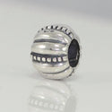 1pc Solid 925 Sterling Silver Delight Melon Bead Charm, Compatible with Pandora All Other Charm Bracelet, EC105