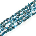 Natural Blue Apatite Gemstone Chip Beads, Free Form, 5mm-8mm, Hole ID 1mm, 1 Strand/31 Inch, GZ1-26