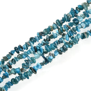 Natural Blue Apatite Gemstone Chip Beads, Free Form, 5mm-8mm, Hole ID 1mm, 1 Strand/31 Inch, GZ1-26