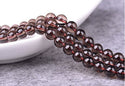 Natural Smoky Quartz Gemstone Round Beads, 15 Inch/1 Strand, Size Selections: 4mm/6mm/8mm/10mm