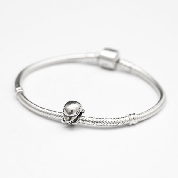 1pc Real Solid Sterling Silver Dancing Dolphin Charm Bead, Compatible with Pandora All Other Charm Bracelets, EC14
