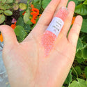 7.5g Miyuki Delica 11/0 Seed Beads, Translucent Luminous Flamingo DB2034