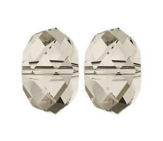 24pcs Adabele Austrian Faceted Rondelle Crystal Beads #5040, Silver Champagne, Size Selections: 6x4mm, 8x6mm, 10x8mm