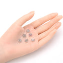 200pcs Filigree Flower Bead Caps, 9mm Bead End Caps, Antique Silver, MC-AB3