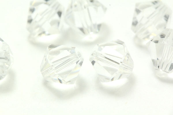 50pcs Adabele Austrian Faceted Bicone Crystal Beads #5301, Crystal Clear, Size Selections: 6mm/8mm/10mm