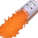 7.5g Miyuki Delica 11/0 Seed Beads, Opaque Matte Mandarin Orange DB1583