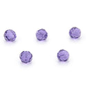 50pcs Adabele Austrian Faceted Round Crystal Beads #5000, Tanzanite (Purple), Size Selections: 4mm/6mm/8mm/10mm