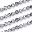 Natural Landscape Jasper Gemstone Round Beads, 1 Strand/15 Inch, Size Selections: 4mm/6mm/8mm/10mm