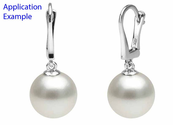 100pcs Glue On Eye Pin Bail Jump Ring Loop, Pendant Connector, Sterling Silver Plated Brass, Cup Selections: 3mm/4mm/6mm/8mm