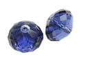 24pcs Adabele Austrian Faceted Rondelle Crystal Beads #5040, Dark Indigo (Blue), Size Selections: 6x4mm, 8x6mm, 10x8mm