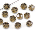 50pcs Adabele Austrian Faceted Round Crystal Beads #5000, Smoked Quartz, Size Selections: 4mm/6mm/8mm/10mm