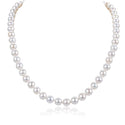 Natural Grade AAA+ Round White Cultured Freshwater Pearl Necklace, 8-9mm Pearl Strand, Length Selections: 16 inch/18 Inch