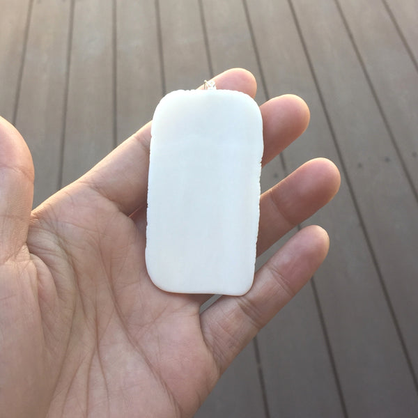 1pc Beautiful Eagle & Sun Goddess Hand Carved White Buffalo Bone Drop Pendant, Symbol of Strength Prosperity Pendant, with Sterling Silver Bail, 2.44 Inch, BP-56