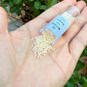 7.5g Miyuki Delica 11/0 Seed Beads, Ivory-Lined Luster Crystal Clear DB2371