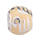 925 Sterling Silver Scorpio Zodiac Sign Bead Charm Yellow Enamel, Compatible with Pandora All...
